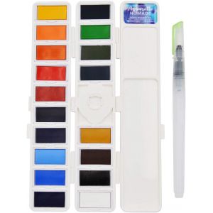 Set aquarelle 18 godets amovibles