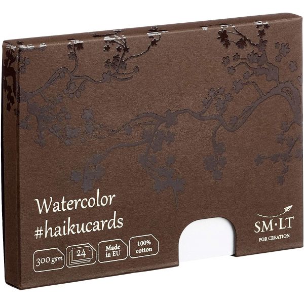 Cartes aquarelle 100% coton 