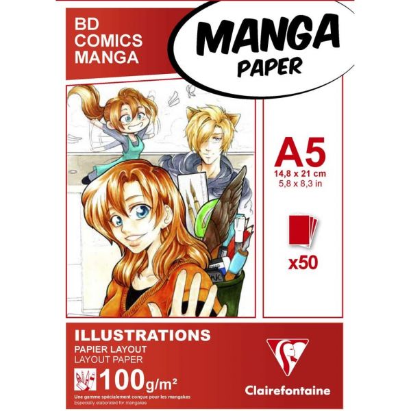 Bloc layout manga a5 - Clairefontaine