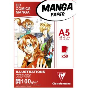 Bloc layout manga a5 - Clairefontaine