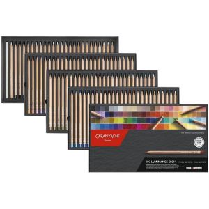 Boite de 100 crayons de couleurs Luminance 6901 - Caran d'Ache