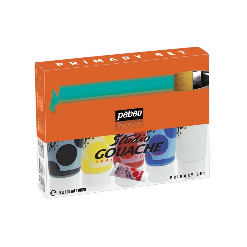 Pack de 5 tubes Studio Gouache 150ml - OFFRE 250ml gratuit !