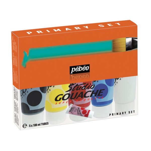 Pack de 5 tubes Studio Gouache 150ml - OFFRE 250ml gratuit !