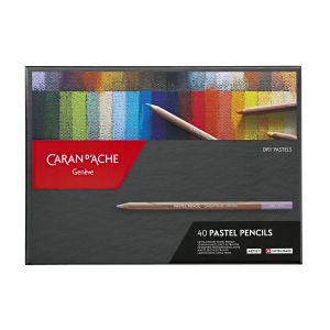 Boîte de 40 crayons pastels Caran d'Ache