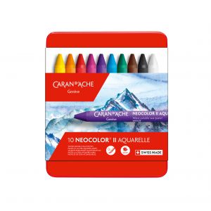 Boîte de 12 craie aquarellable Neocolor II - Caran d'Ache