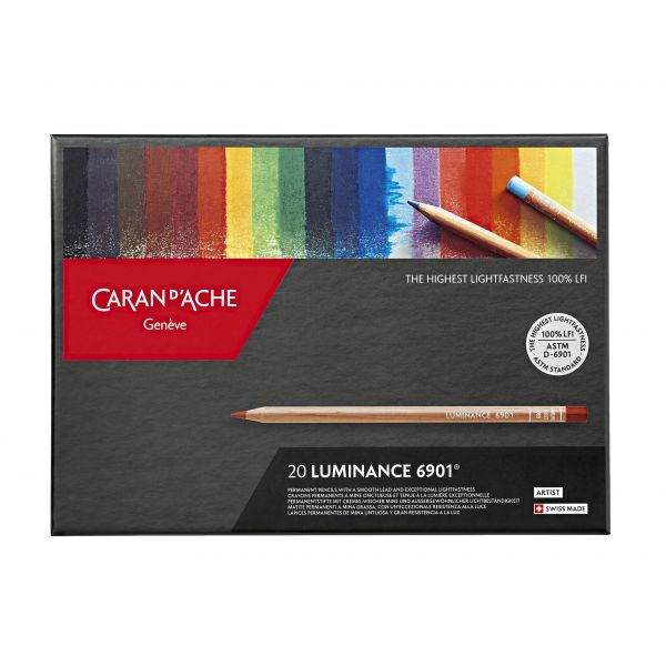 Boîte de 20 crayons Luminance 6901 - Caran d'Ache