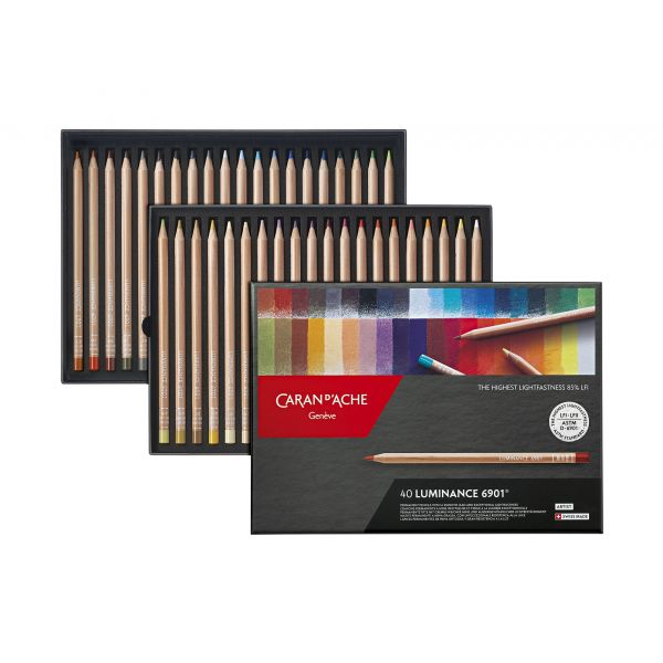 Boîte de 40 crayons Luminance 6901 - Caran d'Ache