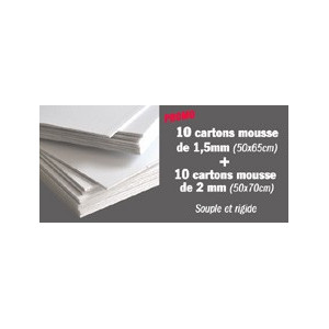 Carton mousse KAPA 100 x 140 cm 10 mm - Carton plume