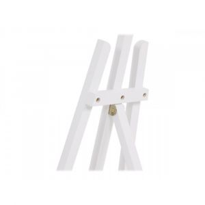 Chevalet de table en bois blanc