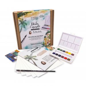 Kit "Débuter l'aquarelle - Kit bord de mer" de Marie Boudon - Sennelier