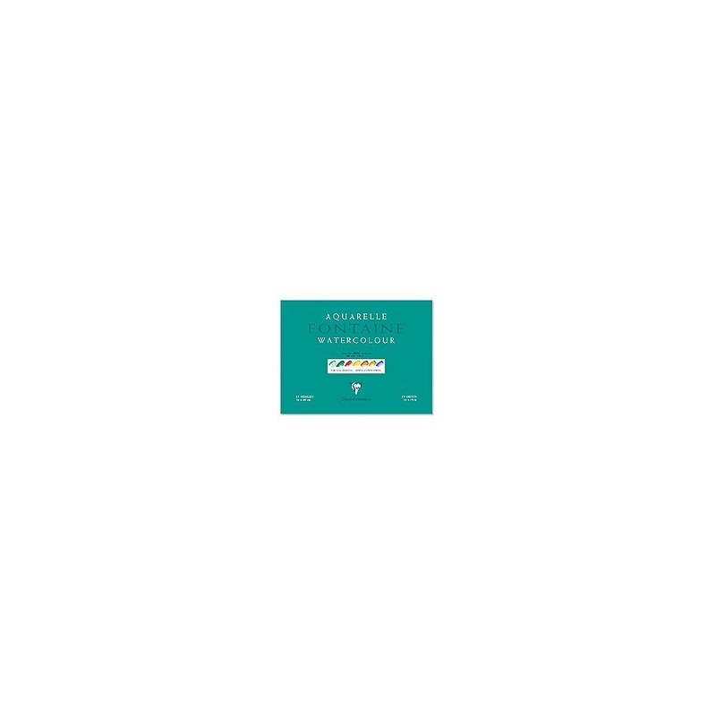 Papier Aquarelle Fontaine - grain torchon 300g - Clairefontaine Papier Aquarelle Fontaine - grain torchon 300g - Clairefontaine