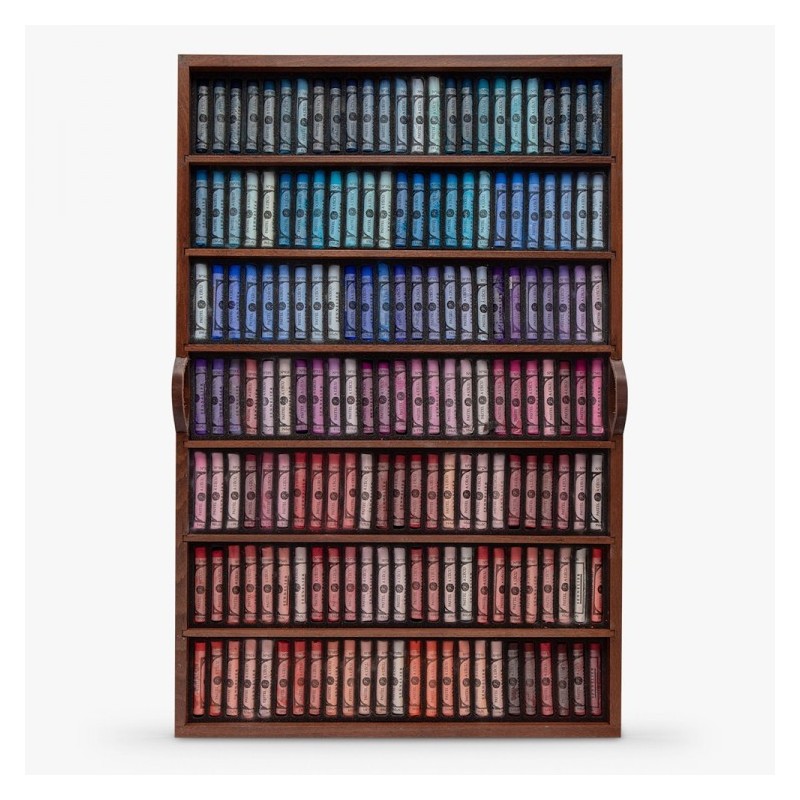 1er étage du coffret 525 pastels à l'écu Sennelier