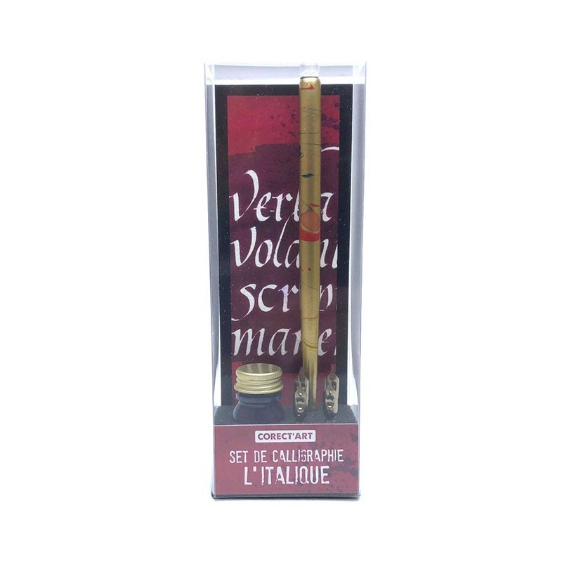 Set de calligraphie - L'italique - Corect'art