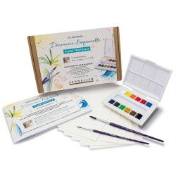 Set Decouverte La Petite Aquarelle Happy Chantilly - plage tropicale