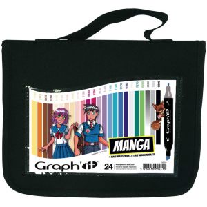 Trousse Manga 24 marqueurs GRAPH'IT