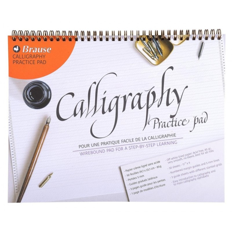 Bloc de calligraphie d’apprentissage A4 - Brause