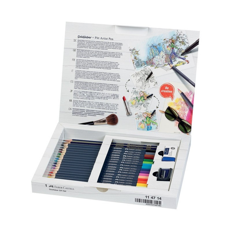 Crayon de couleurs Goldfaber + accessoires - Faber-Castell