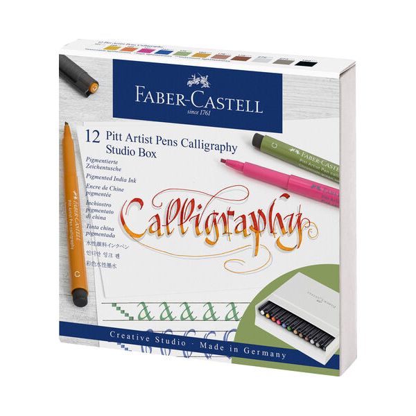 Étui de 12 feutres Faber-Castell de Pitt Calligraphy