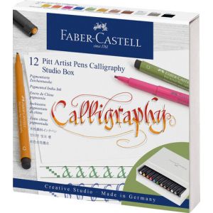 Étui de 12 feutres Pitt Calligraphy - Faber-Castell