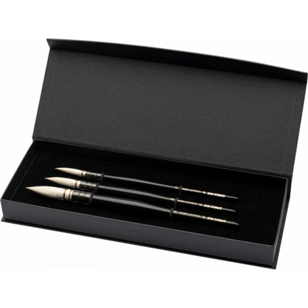 Coffret 3 pinceaux Black & White édition - Davinci