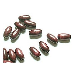 Perles bois olive - "Marron"