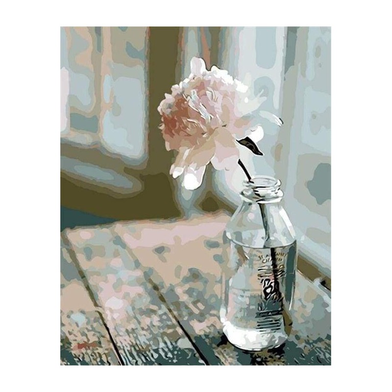 Peinture par numéros - Fleur Blanche - Figured'Art 
