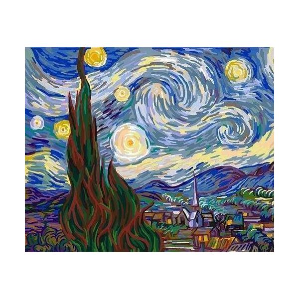 Peinture par numéros - Van Gogh Nuit Etoilée - Figured'Art 