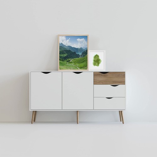 cadre en bois coloris chêne nielsen