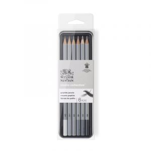 Set 6 crayons graphites - WInsor & Newton