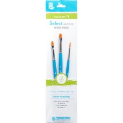 Set de 3 pinceaux Select Artiste N°4 Princeton - série P3750