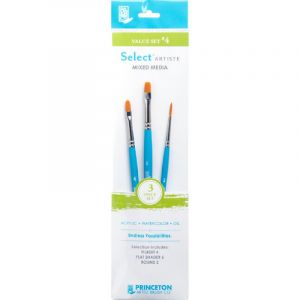 Set de 3 pinceaux Select Artiste N°4 Princeton - série P3750