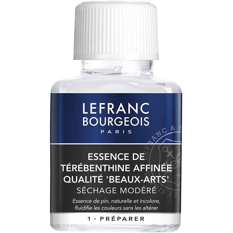  Essence de térébenthine rectifiée 75ml  Lefranc et Bourgeois