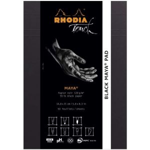 Rhodia Touch - Bloc papier Maya noir