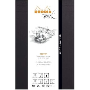 Rhodia Touch - Bloc papier Maya blanc 