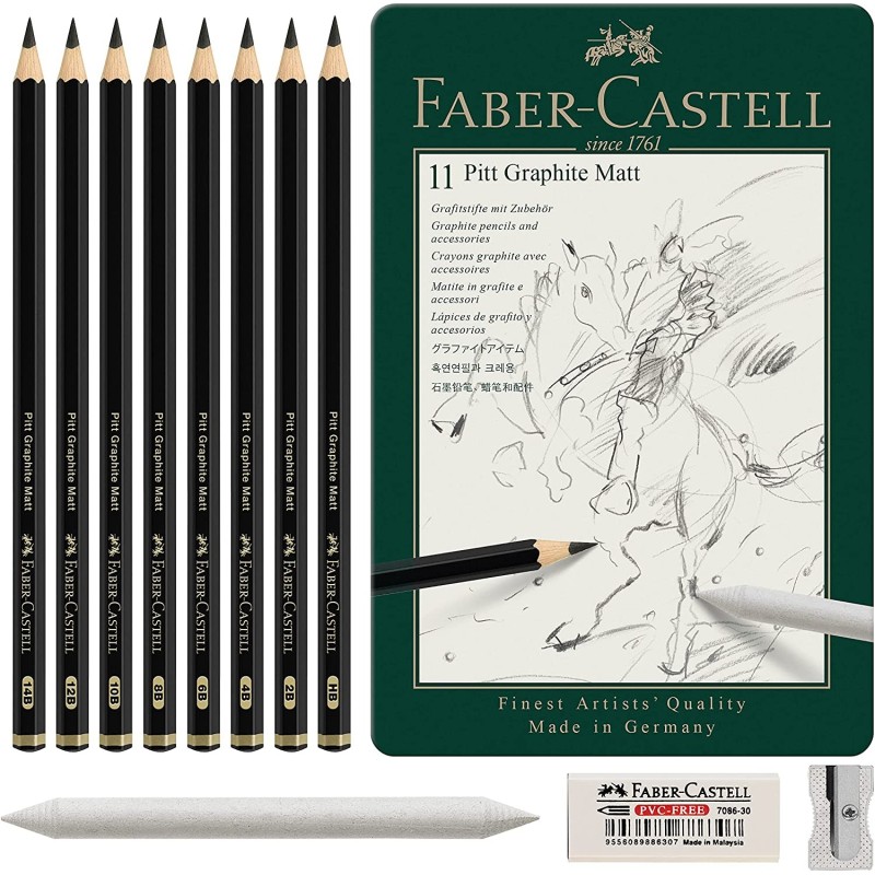 Set de 11 pièces Pitt Graphit Matt - Faber-Castell