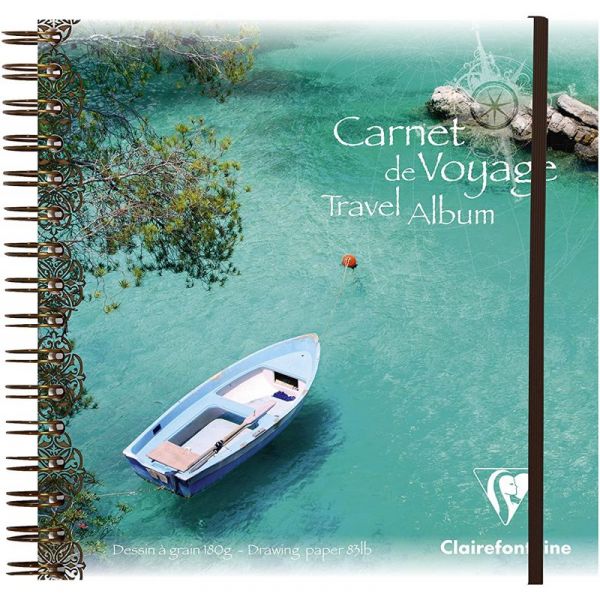 Carnet de Voyage - Calanque - 20x20cm 180gr - Clairefontaine