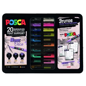 POSCA Marqueurs métalliques, extra-fin, PC1MR, 8 marqueurs