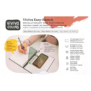 Carnet de dessin Easy-sketch - Viviva Colors