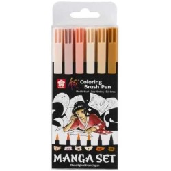 Set de 6 feutres Koi - Manga set