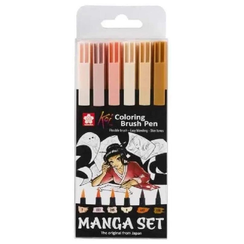 Set de 6 feutres Koi - Manga set