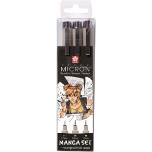 Pigma Micron set de 3 Feutres Manga