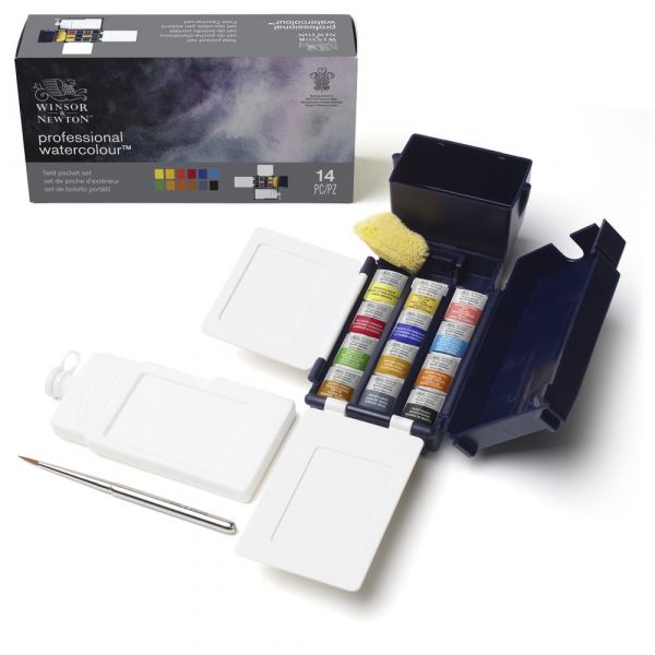 Boîte aquarelle de voyage - Field Box - Winsor & Newton - Creastore