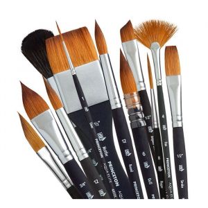 Lot de 4 pinceaux pour peinture gouache M&G – Kibo