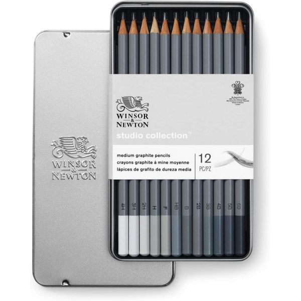 Set de 12 crayons graphites Winsor & Newton