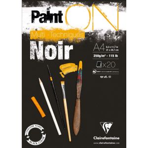 Bloc Paint'On NOIR - Clairefontaine