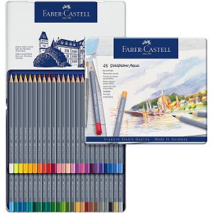 Boîte métal de crayons aquarellables GoldFaber - Faber-Castell