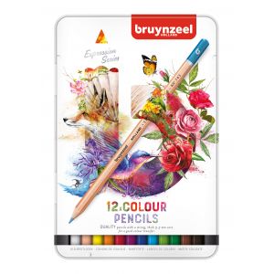 Boîte de 12 crayons de couleur - Bruynzeel