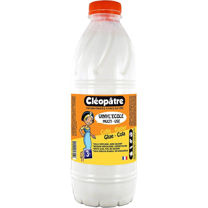 Colle blanche Vinylique 1kg - Vinyl'école - Cléopâtre