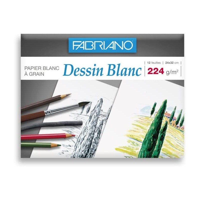 Pochette dessin Fabriano 224gr - 24x32cm