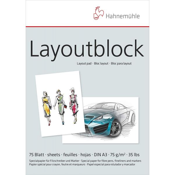 Bloc layout Hahnemühle format a3